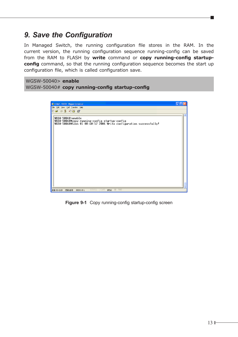 Save the configuration | PLANET WGSW-50040 User Manual | Page 13 / 16