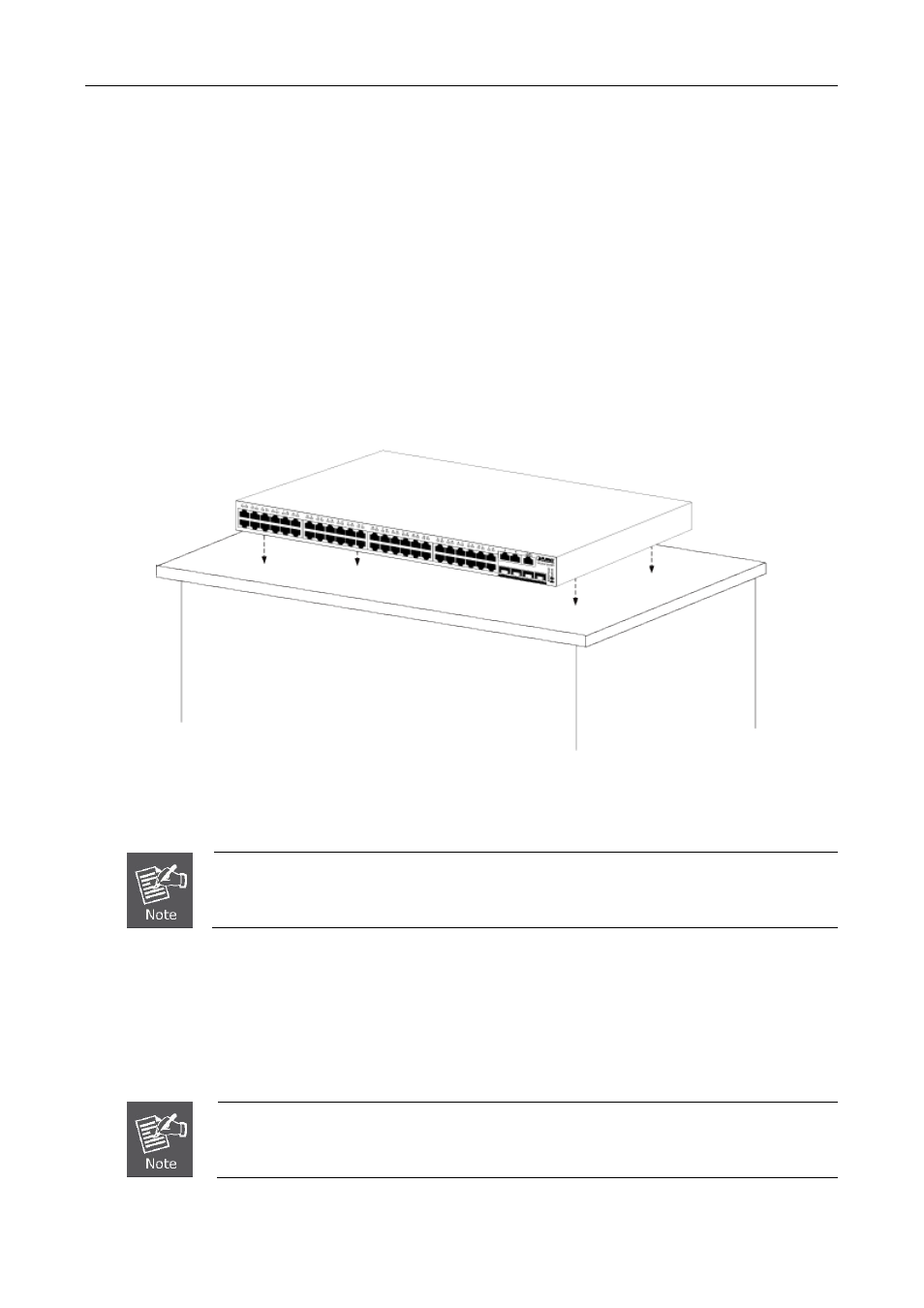 2 install the switch, 1 desktop installation, Nstall the | Witch | PLANET WGSW-50040 User Manual | Page 21 / 267