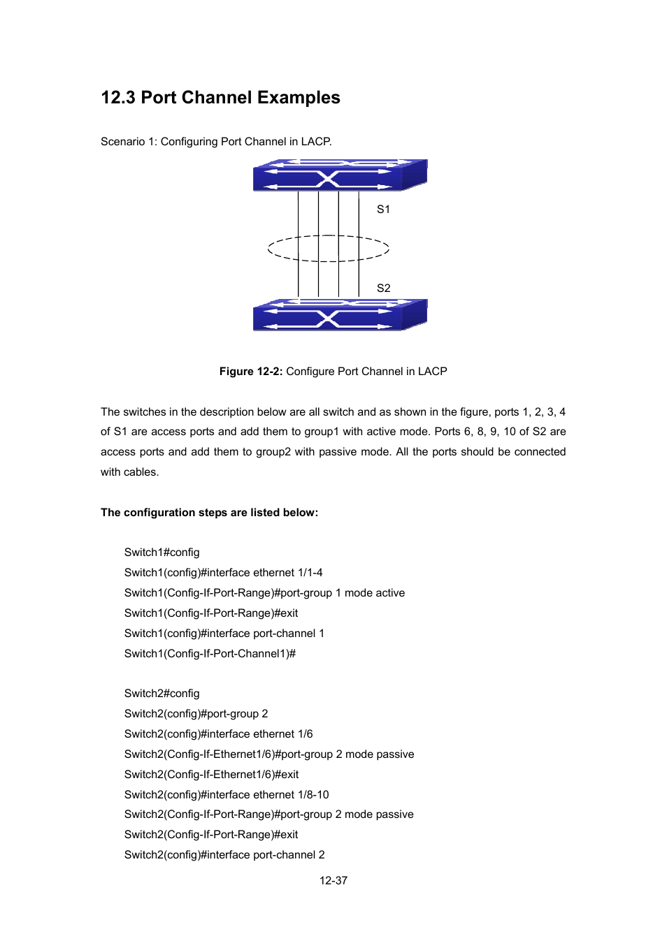 3 port channel examples, Hannel, Xamples | PLANET WGSW-52040 User Manual | Page 115 / 505