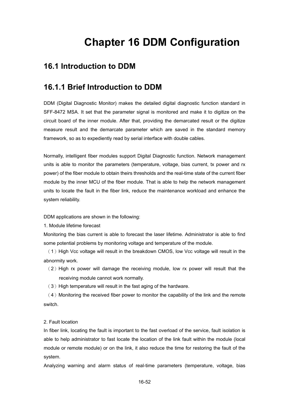 Chapter 16 ddm configuration, 1 introduction to ddm, 1 brief introduction to ddm | Chapter 16 ddm configuration -52, Ntroduction to, Ddm -52, 1 brief introduction to ddm -52 | PLANET WGSW-52040 User Manual | Page 130 / 505