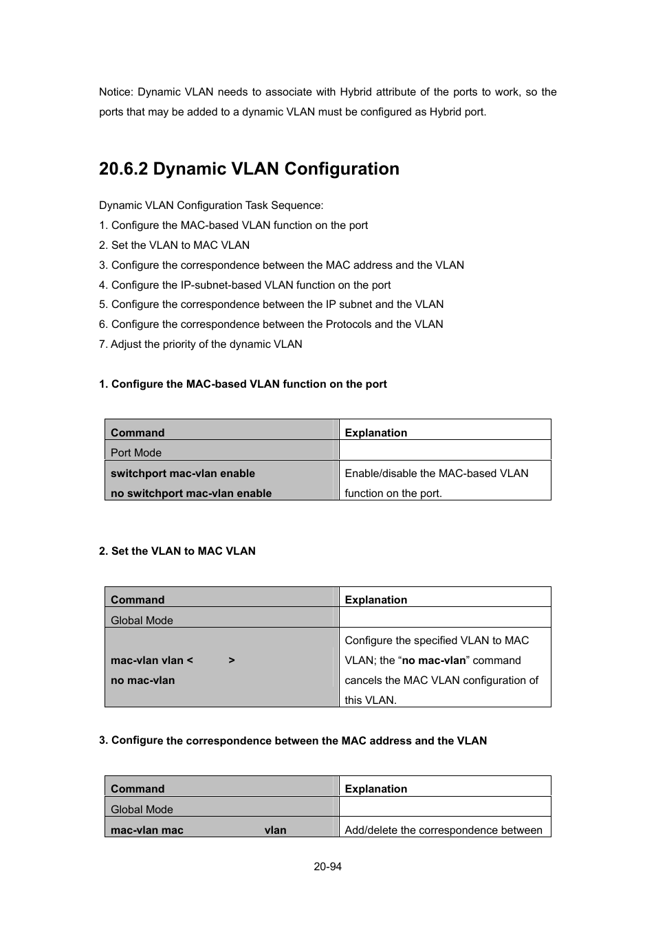 2 dynamic vlan configuration, 2 dynamic vlan configuration -94 | PLANET WGSW-52040 User Manual | Page 172 / 505