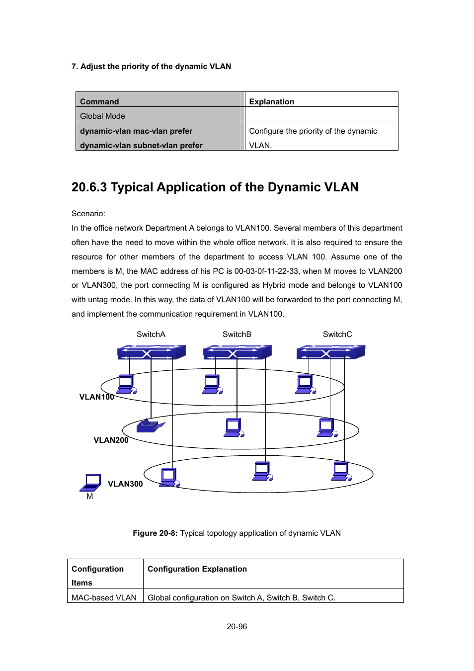 3 typical application of the dynamic vlan, 3 typical application of the dynamic vlan -96 | PLANET WGSW-52040 User Manual | Page 174 / 505