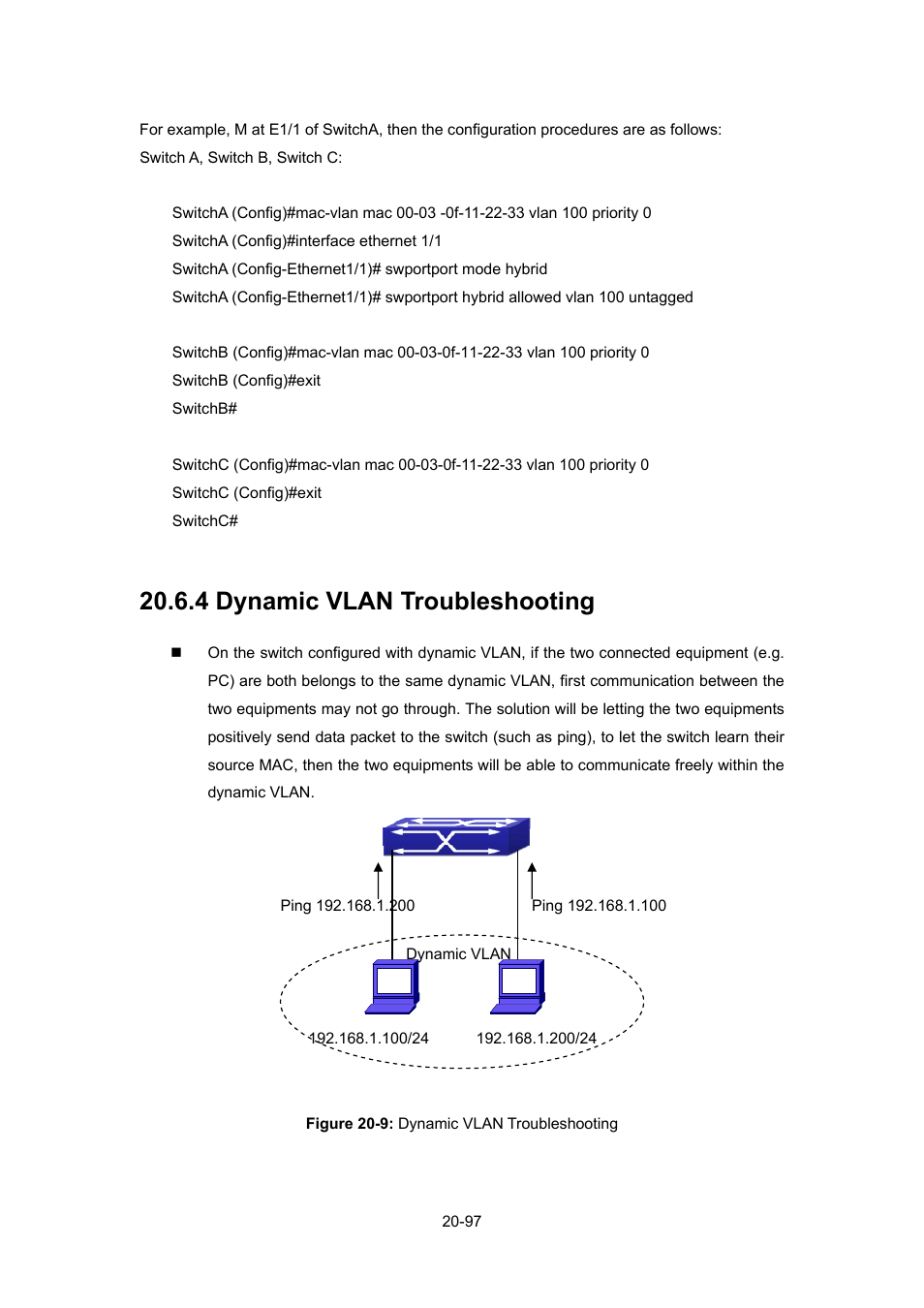 4 dynamic vlan troubleshooting, 4 dynamic vlan troubleshooting -97 | PLANET WGSW-52040 User Manual | Page 175 / 505