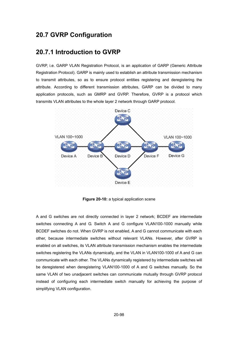 7 gvrp configuration, 1 introduction to gvrp, Gvrp | Onfiguration, 1 introduction to gvrp -98 | PLANET WGSW-52040 User Manual | Page 176 / 505