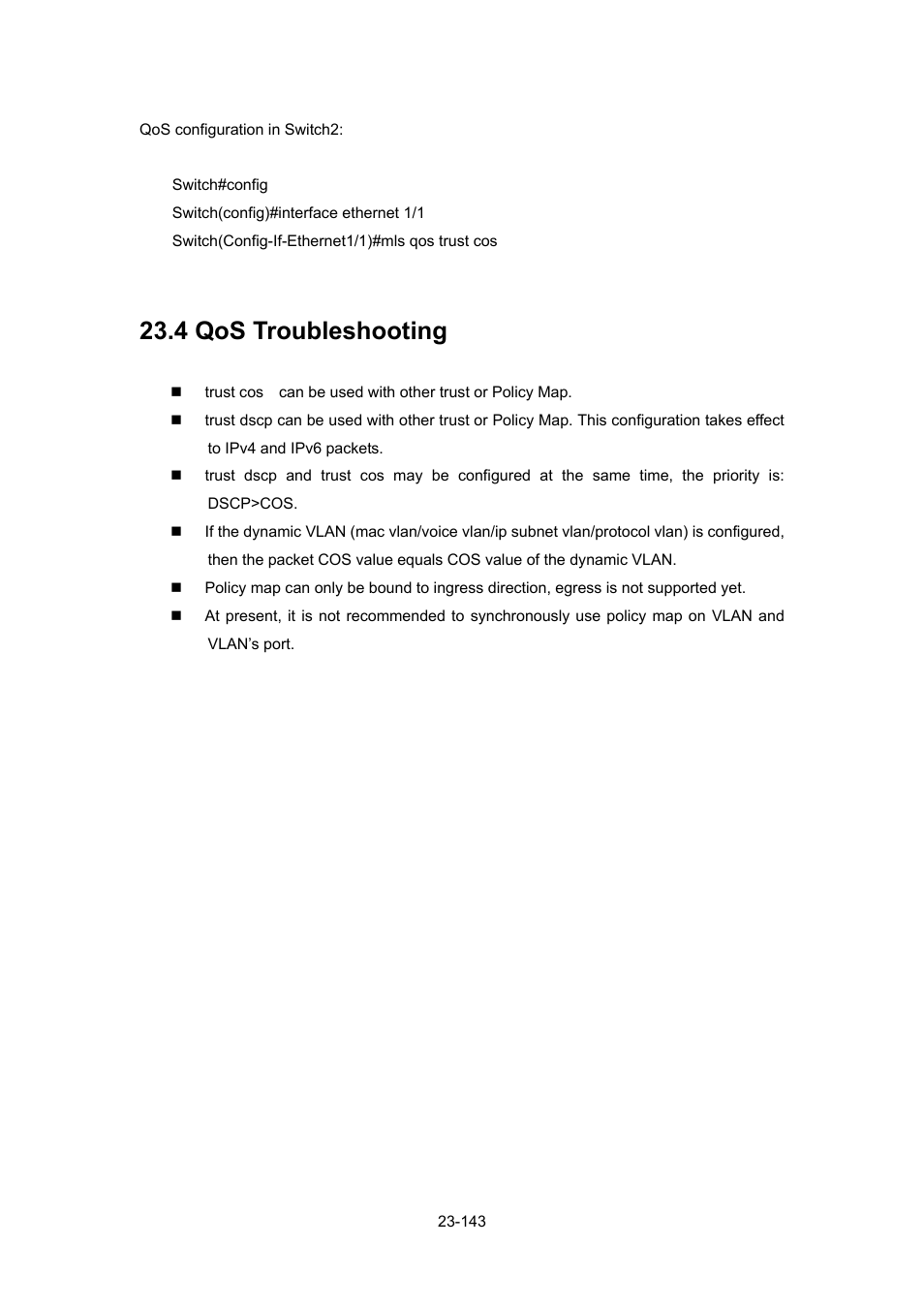 4 qos troubleshooting, Roubleshooting | PLANET WGSW-52040 User Manual | Page 221 / 505