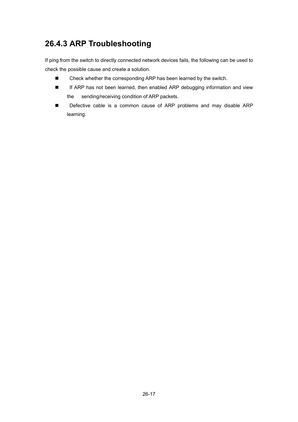 3 arp troubleshooting, 3 arp troubleshooting -17 | PLANET WGSW-52040 User Manual | Page 238 / 505