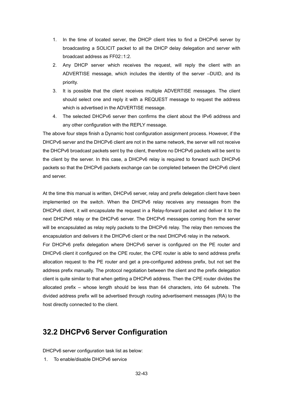 2 dhcpv6 server configuration, Dhcp, Erver | Onfiguration | PLANET WGSW-52040 User Manual | Page 264 / 505