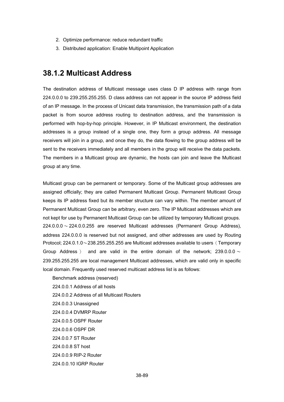 2 multicast address, 2 multicast address -89 | PLANET WGSW-52040 User Manual | Page 310 / 505
