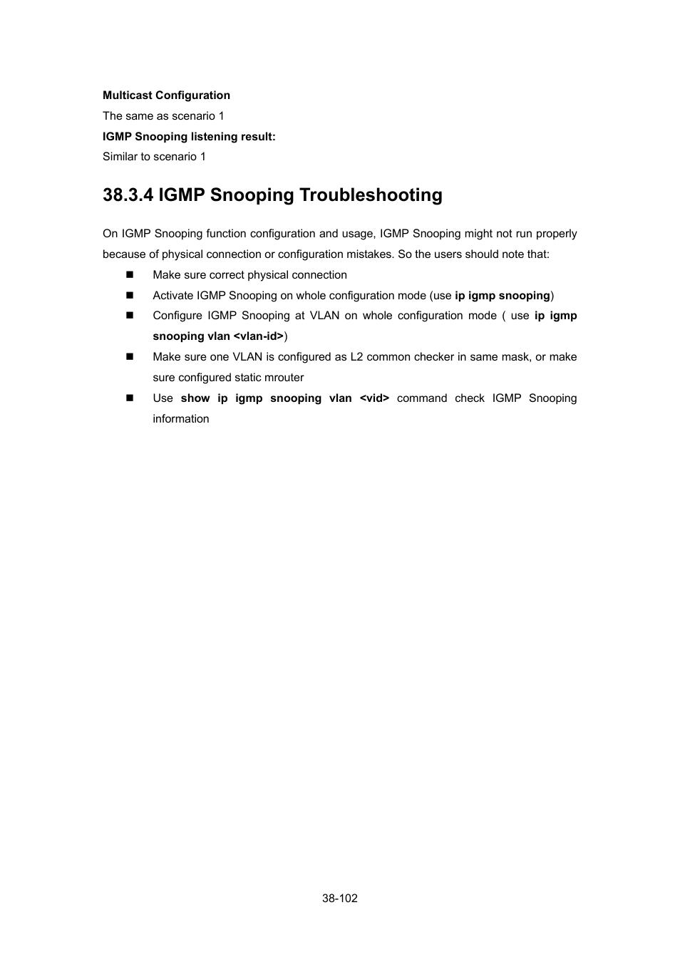 4 igmp snooping troubleshooting, 4 igmp snooping troubleshooting -102 | PLANET WGSW-52040 User Manual | Page 323 / 505