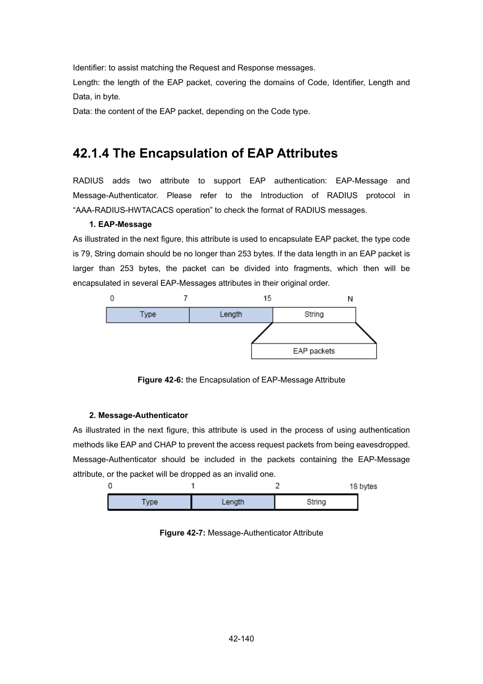 4 the encapsulation of eap attributes, 4 the encapsulation of eap attributes -140 | PLANET WGSW-52040 User Manual | Page 361 / 505