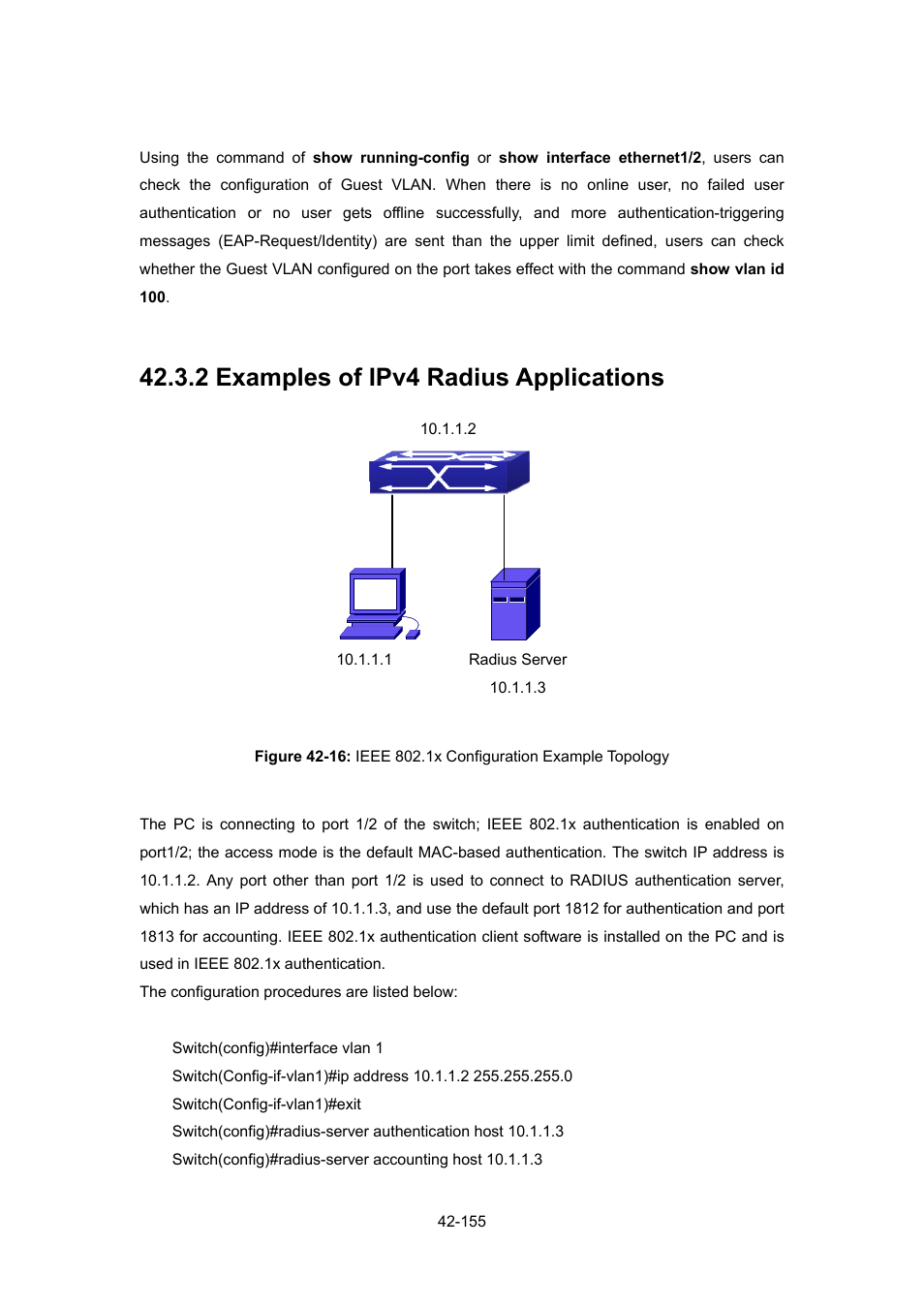 2 examples of ipv4 radius applications, 2 examples of ipv4 radius applications -155 | PLANET WGSW-52040 User Manual | Page 376 / 505