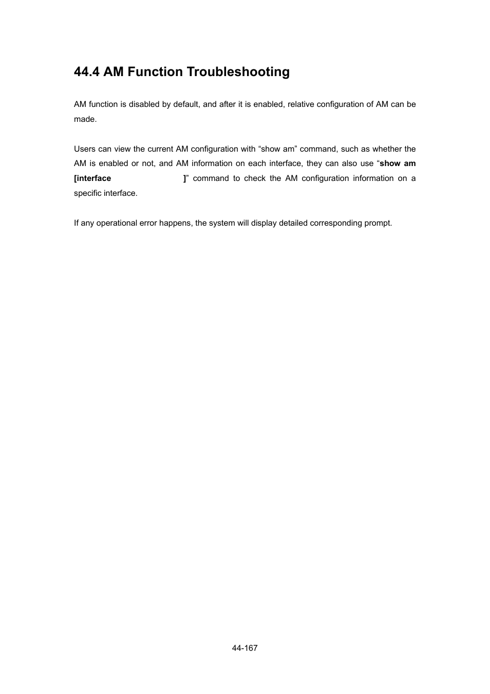 4 am function troubleshooting, Unction, Roubleshooting | PLANET WGSW-52040 User Manual | Page 388 / 505