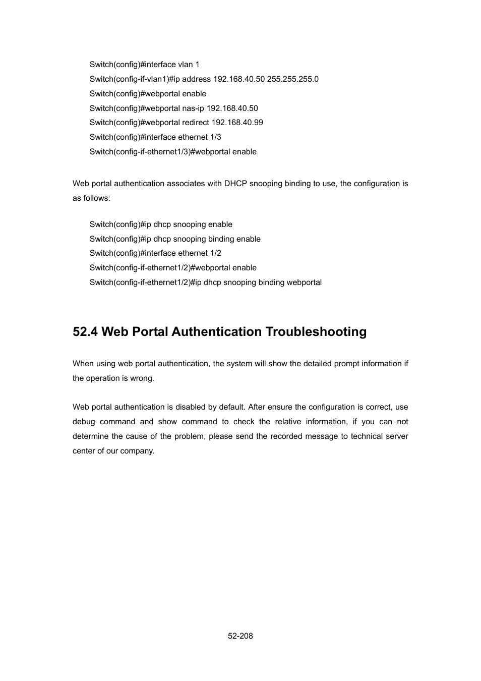 4 web portal authentication troubleshooting, Ortal, Uthentication | Roubleshooting | PLANET WGSW-52040 User Manual | Page 429 / 505