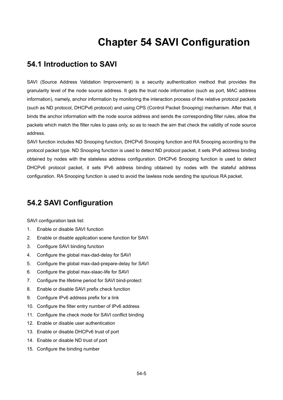 Chapter 54 savi configuration, 1 introduction to savi, 2 savi configuration | Chapter 54 savi configuration -5, Ntroduction to, Savi -5, Savi, Onfiguration | PLANET WGSW-52040 User Manual | Page 434 / 505