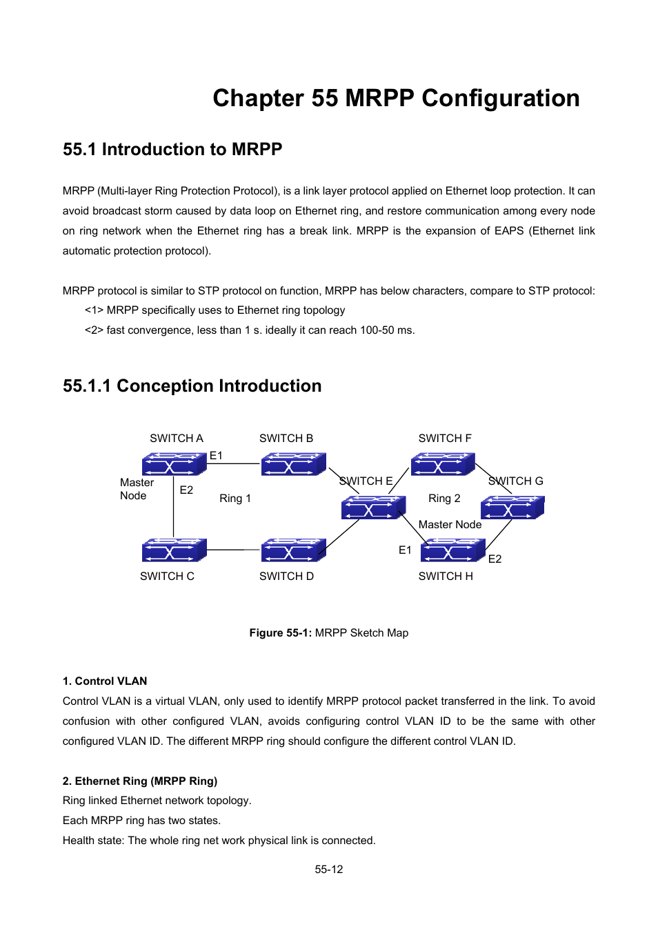 Chapter 55 mrpp configuration, 1 introduction to mrpp, 1 conception introduction | Chapter 55 mrpp configuration -12, Ntroduction to, Mrpp -12, 1 conception introduction -12 | PLANET WGSW-52040 User Manual | Page 441 / 505