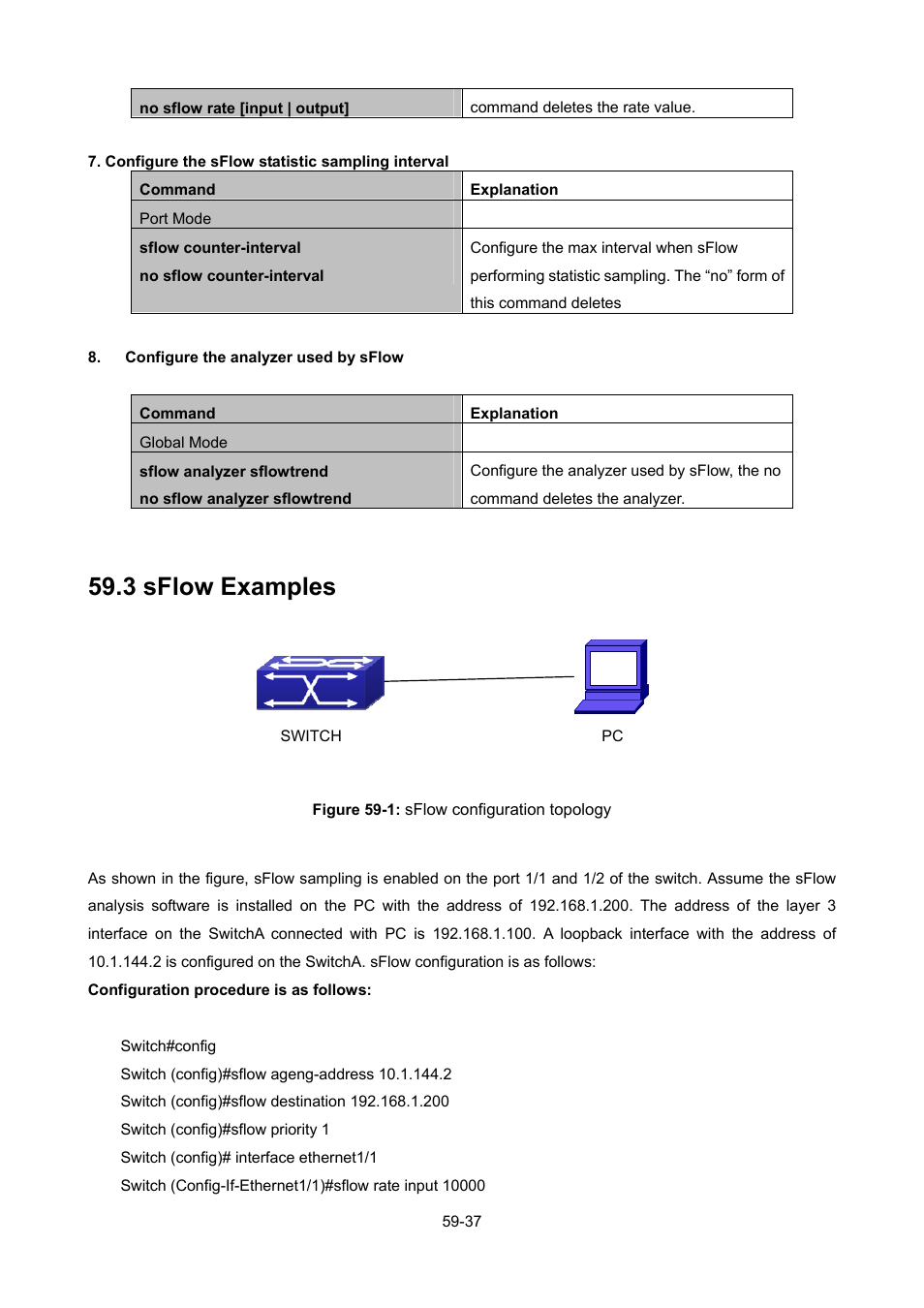 3 sflow examples | PLANET WGSW-52040 User Manual | Page 466 / 505