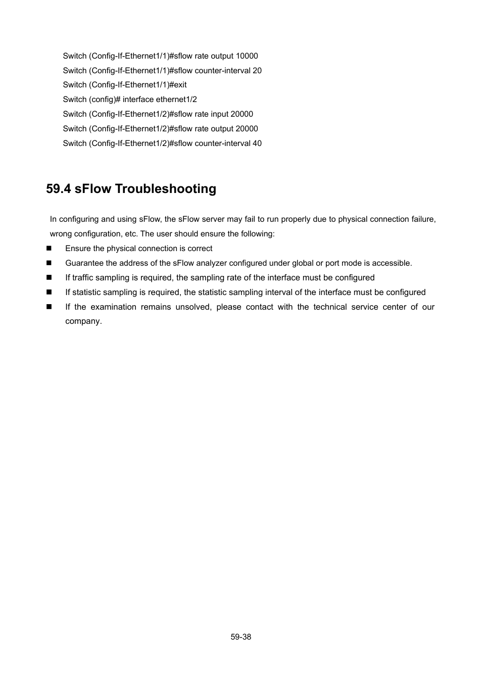 4 sflow troubleshooting, Roubleshooting | PLANET WGSW-52040 User Manual | Page 467 / 505