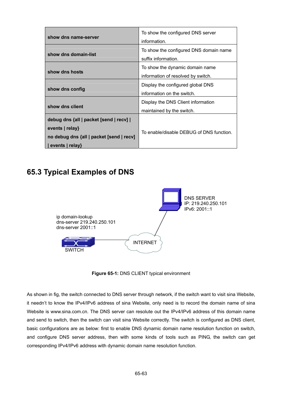 3 typical examples of dns, Ypical, Xamples of | Dns -63 | PLANET WGSW-52040 User Manual | Page 492 / 505