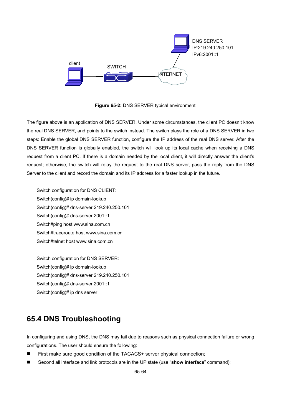 4 dns troubleshooting, Roubleshooting | PLANET WGSW-52040 User Manual | Page 493 / 505