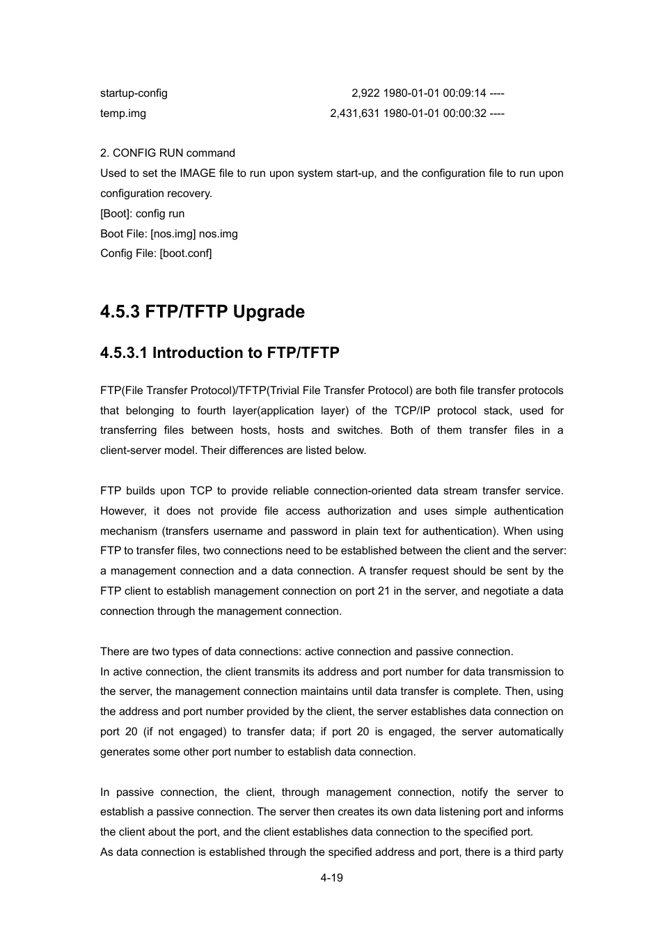 3 ftp/tftp upgrade, 1 introduction to ftp/tftp, 3 ftp/tftp upgrade -19 | PLANET WGSW-52040 User Manual | Page 66 / 505