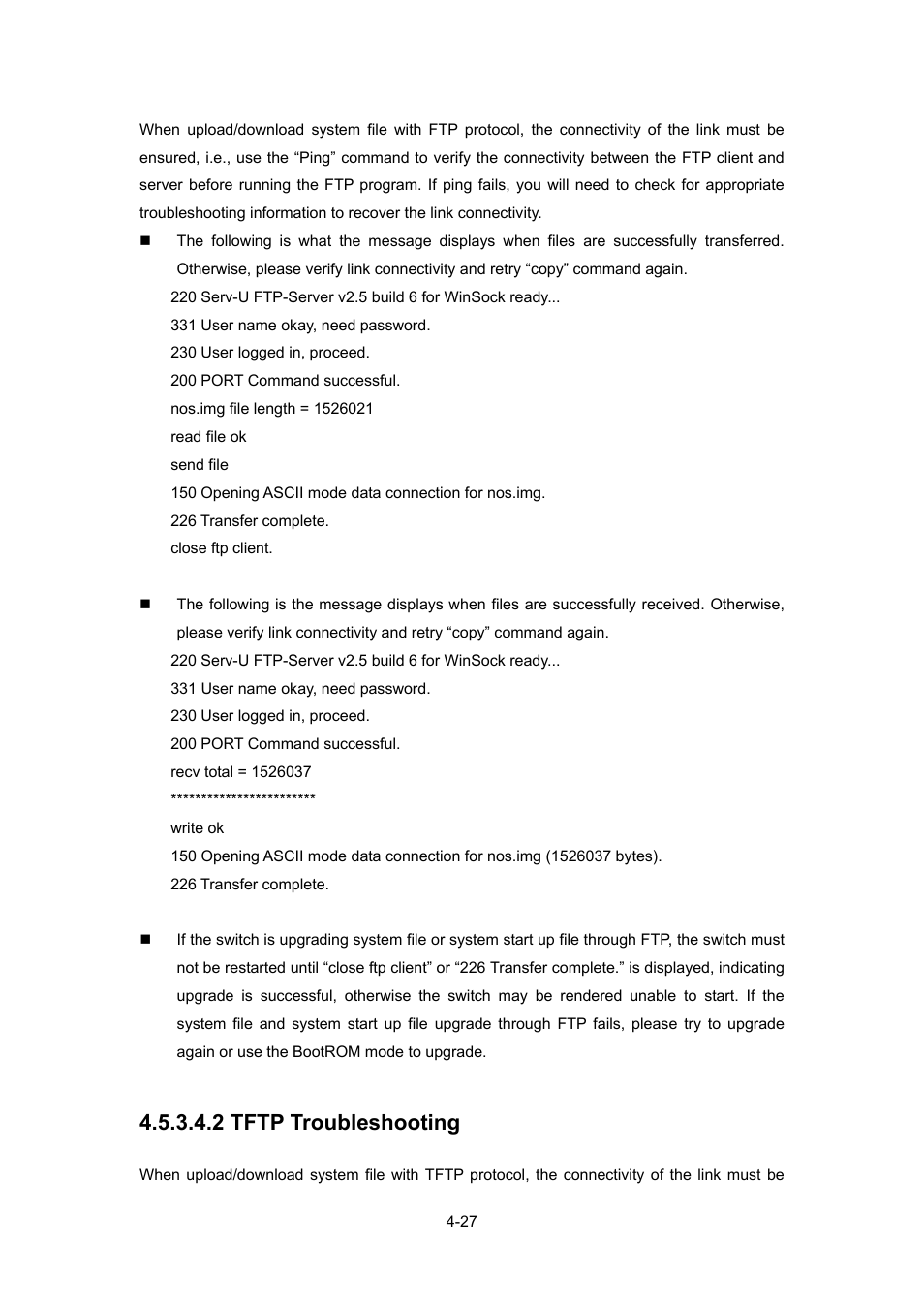 2 tftp troubleshooting | PLANET WGSW-52040 User Manual | Page 74 / 505