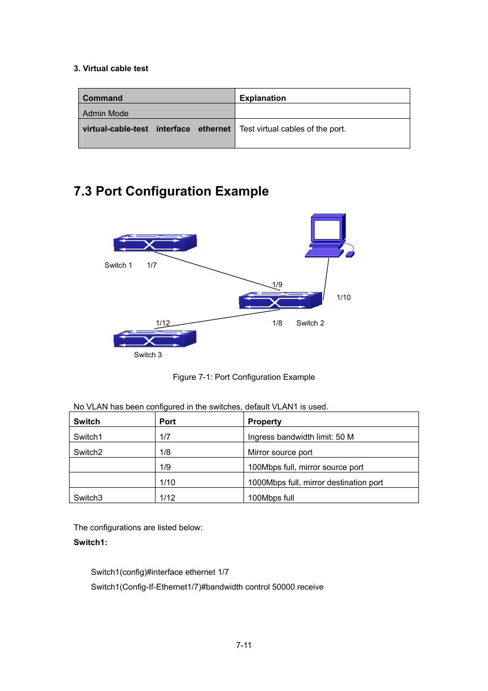 3 port configuration example, Onfiguration, Xample | PLANET WGSW-52040 User Manual | Page 89 / 505