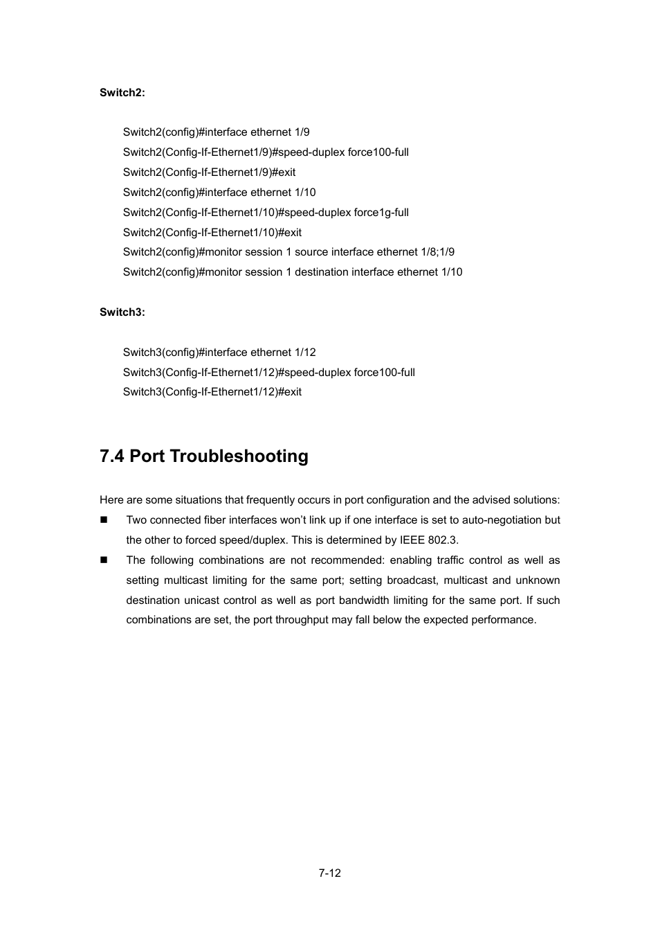 4 port troubleshooting, Roubleshooting | PLANET WGSW-52040 User Manual | Page 90 / 505