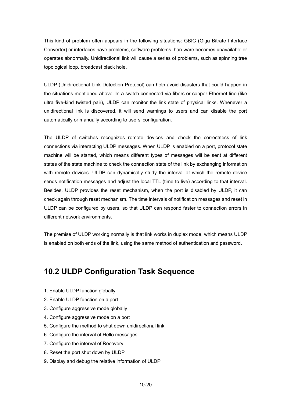 2 uldp configuration task sequence, Uldp, Onfiguration | Equence | PLANET WGSW-52040 User Manual | Page 98 / 505