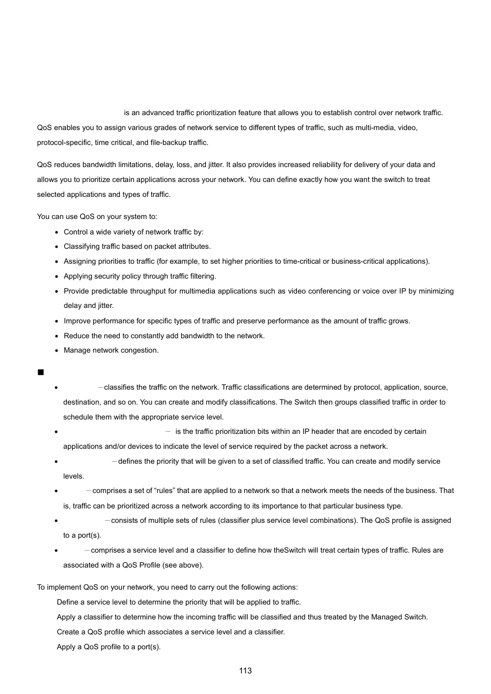 8 quality of service, 1 understand qos | PLANET WGSW-5242 User Manual | Page 113 / 286