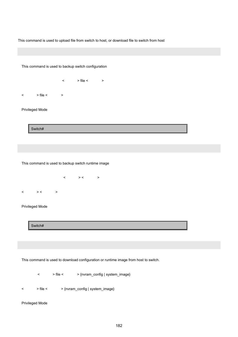4 copy command, Copy nvram_config, Copy system_image | Copy tftp | PLANET WGSW-5242 User Manual | Page 182 / 286