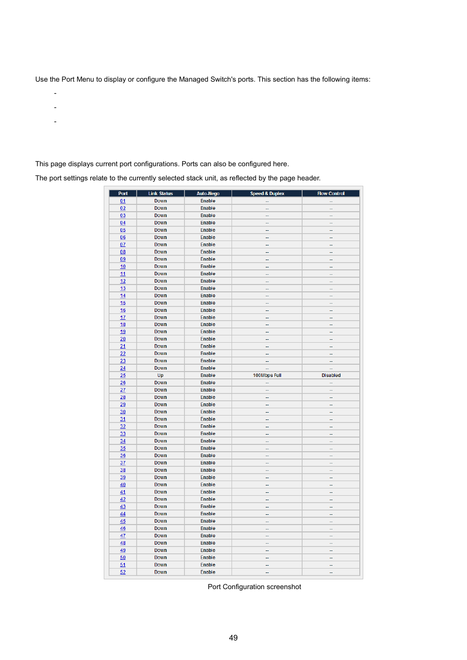3 port management, 1 port configuration | PLANET WGSW-5242 User Manual | Page 49 / 286