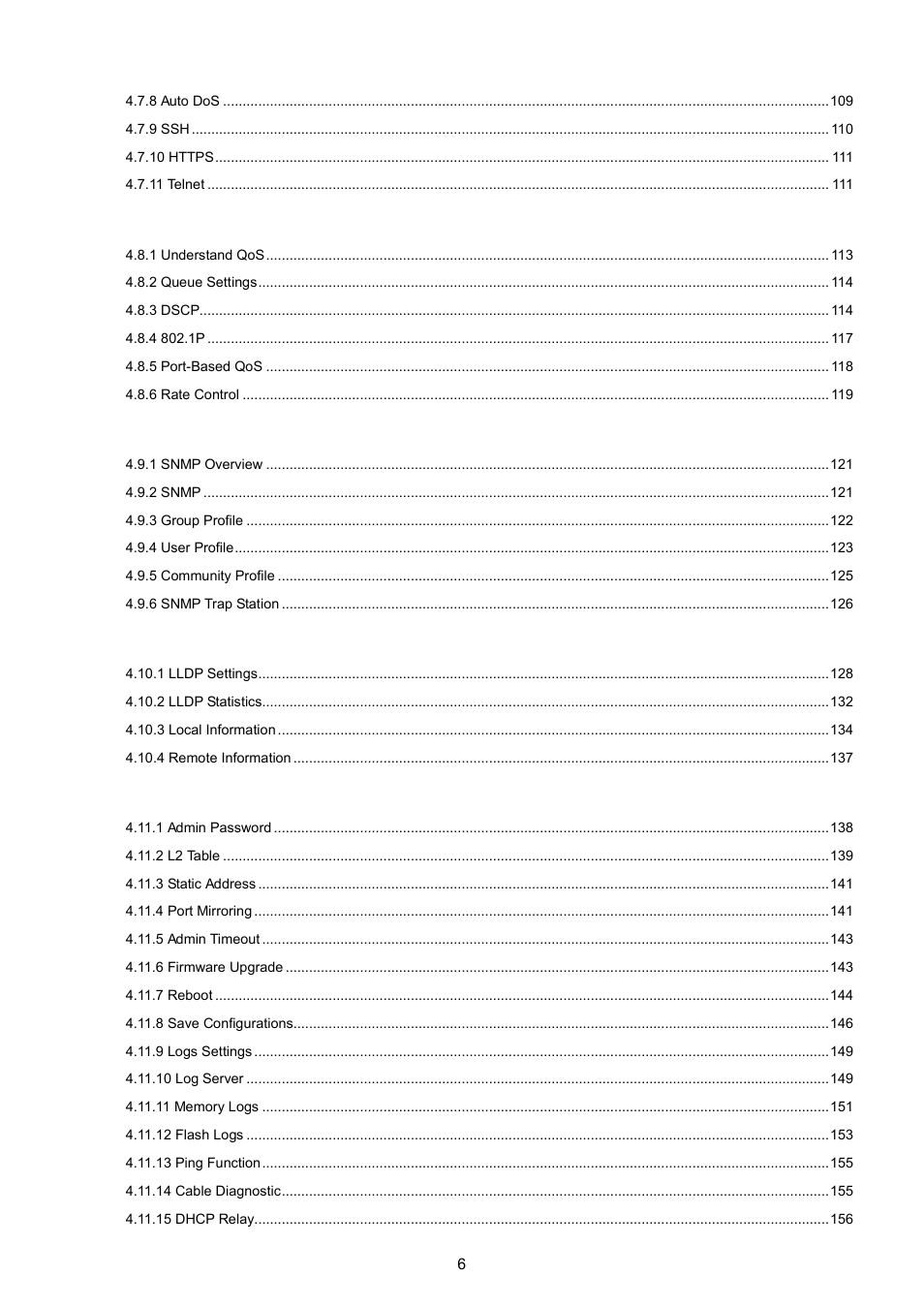 PLANET WGSW-5242 User Manual | Page 6 / 286