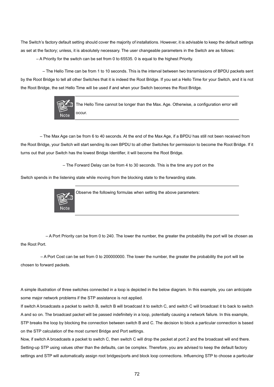 Illustration of stp | PLANET WGSW-5242 User Manual | Page 72 / 286