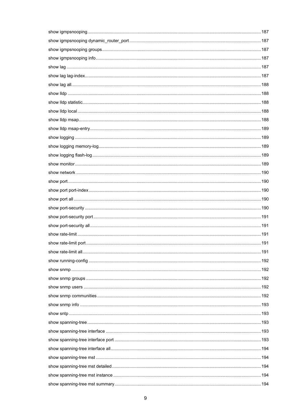 PLANET WGSW-5242 User Manual | Page 9 / 286