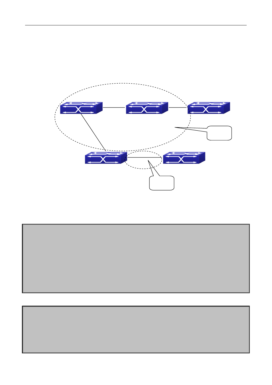 3 ospf examples, 1 configuration example of ospf, Ospf | Xamples | PLANET XGS3-24040 User Manual | Page 285 / 582