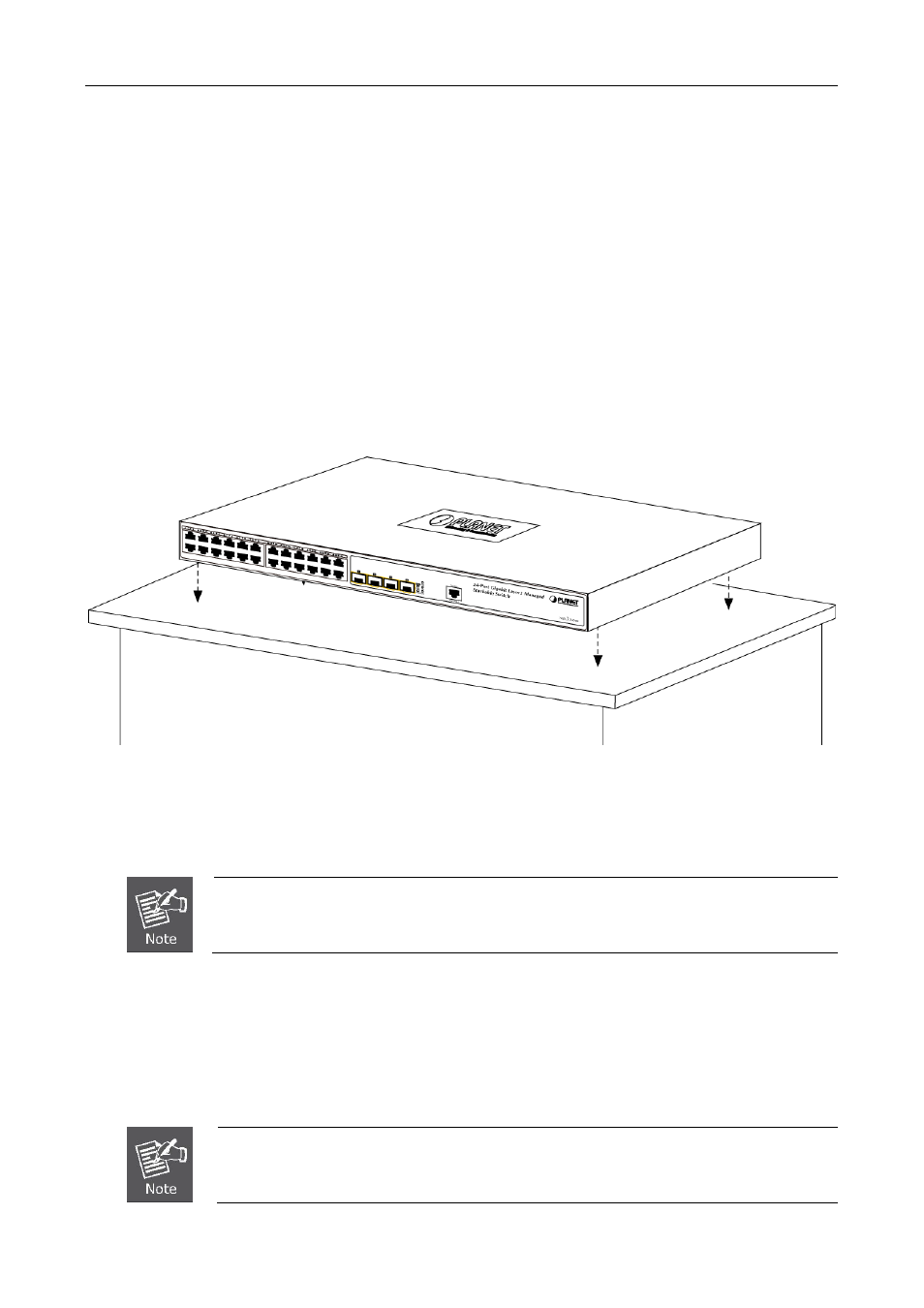 2 install the switch, 1 desktop installation, Nstall the | Witch | PLANET XGS3-24040 User Manual | Page 30 / 582