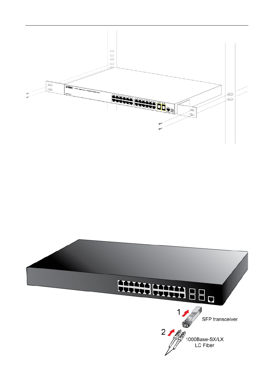 3 installing the sfp transceiver, 3 installing the sfp transceiver -8 | PLANET XGS3-24042 User Manual | Page 37 / 721