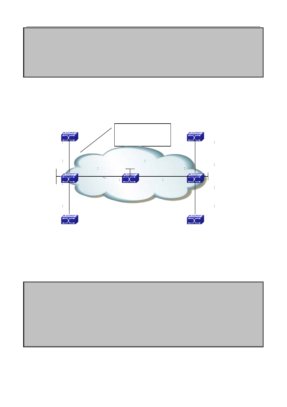 2 create bgp mpls vpn between pe-ce via ospf, 2 create bgp mpls vpn between pe-ce via ospf -46 | PLANET XGS3-24042 User Manual | Page 692 / 721