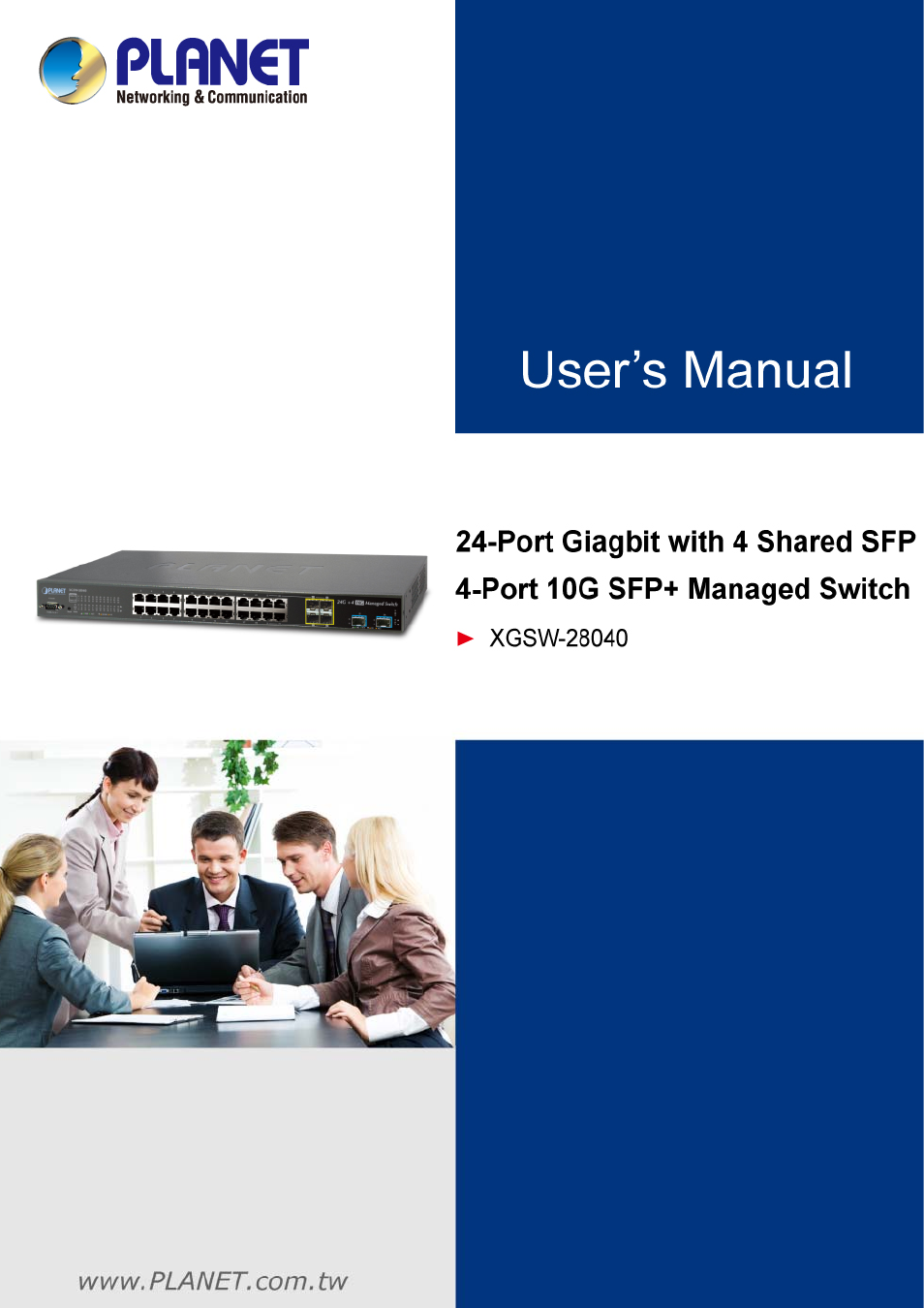 PLANET XGSW-28040 User Manual | 574 pages