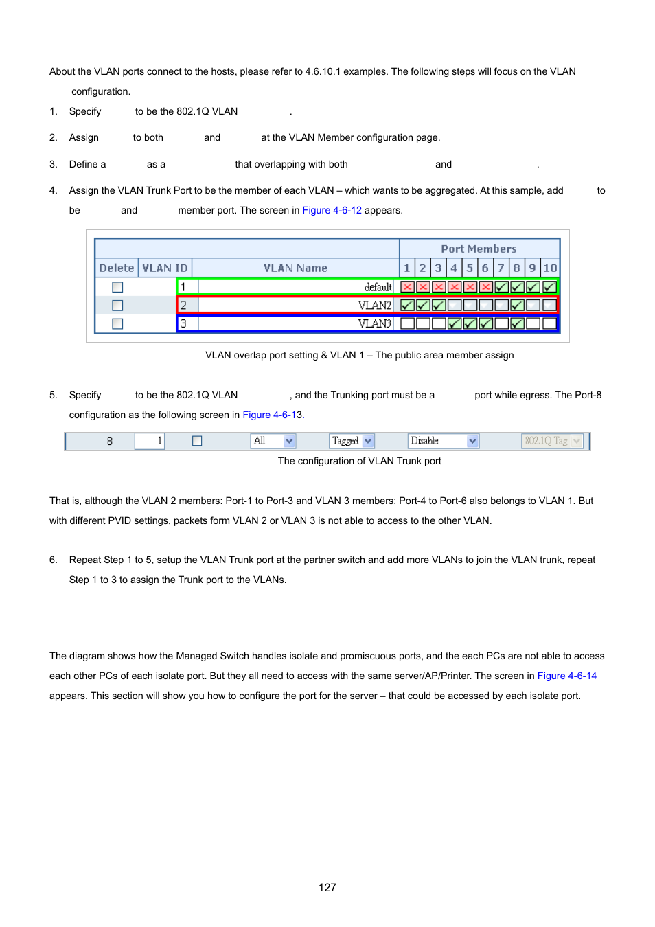 3 port isolate | PLANET XGSW-28040 User Manual | Page 127 / 574