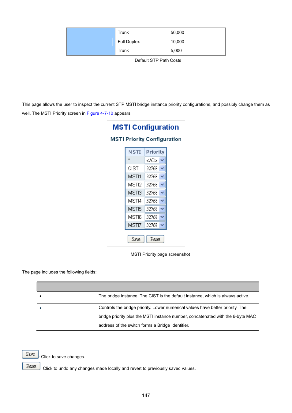 5 msti priorities | PLANET XGSW-28040 User Manual | Page 147 / 574