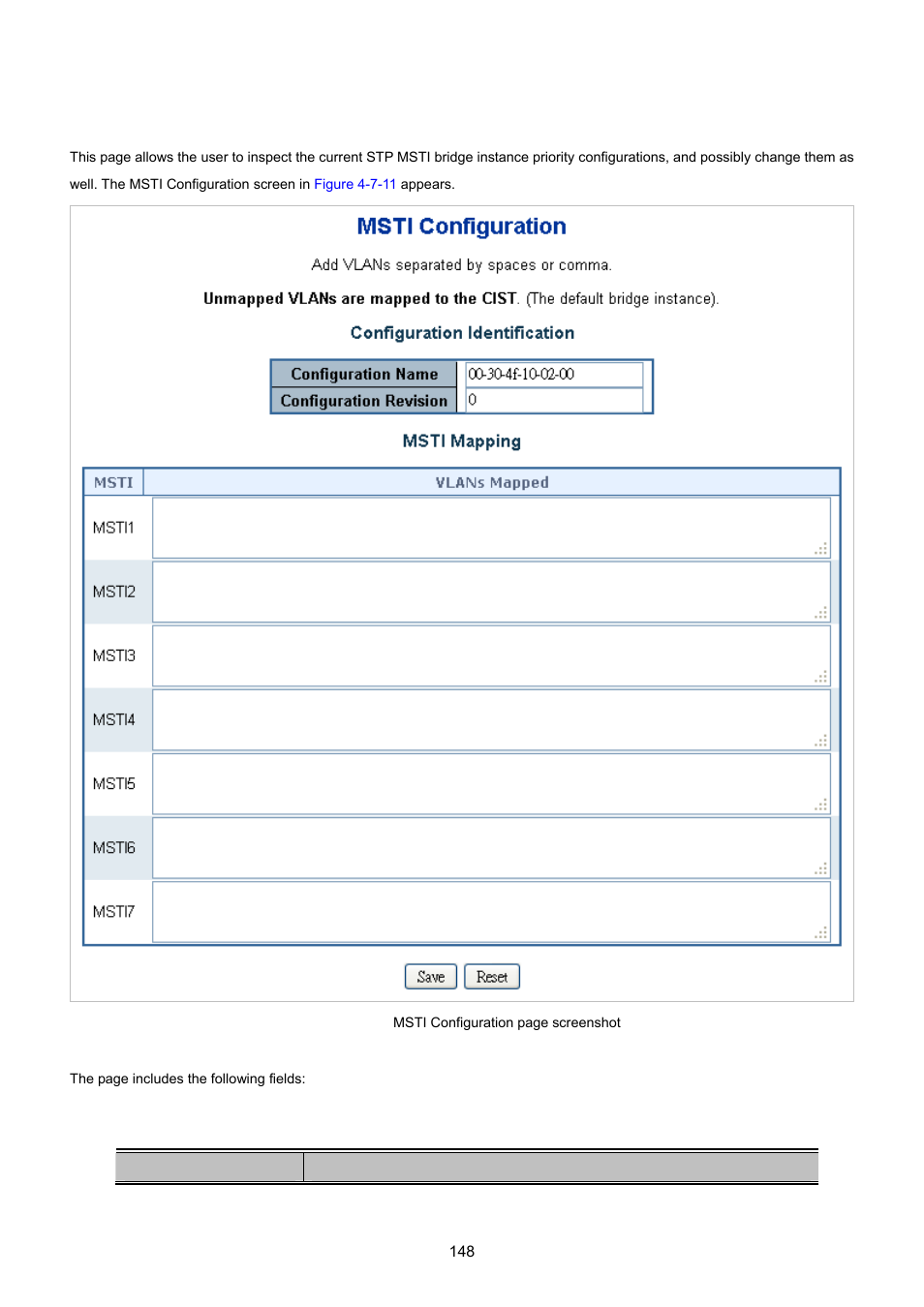 6 msti configuration | PLANET XGSW-28040 User Manual | Page 148 / 574