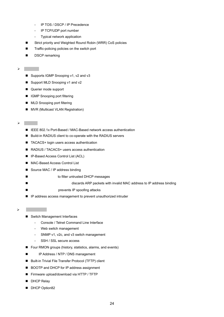 PLANET XGSW-28040 User Manual | Page 24 / 574