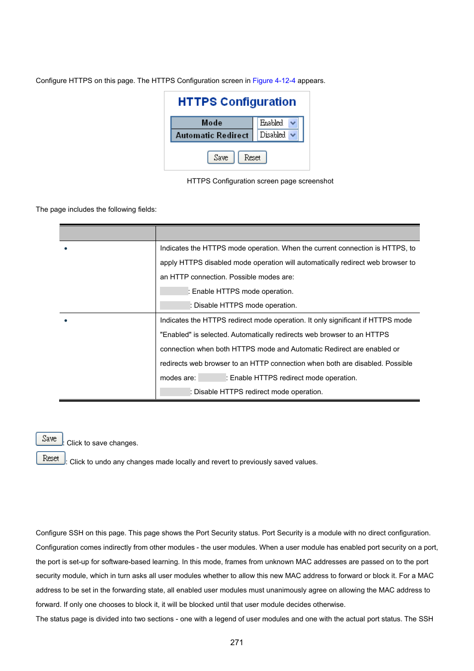 4 https, 5 ssh | PLANET XGSW-28040 User Manual | Page 271 / 574