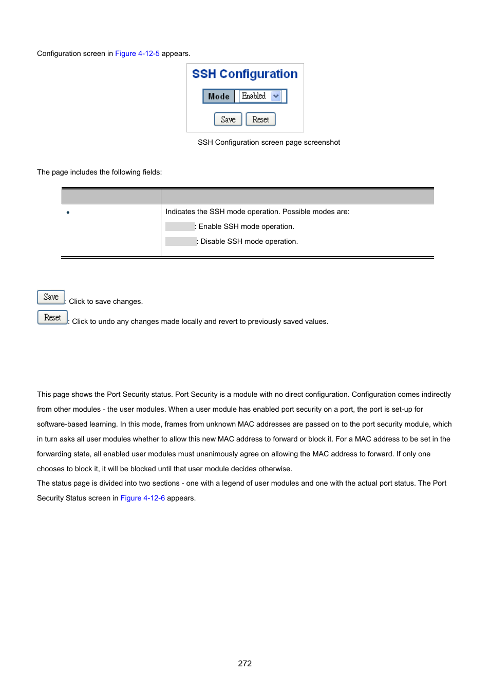 6 port security status | PLANET XGSW-28040 User Manual | Page 272 / 574