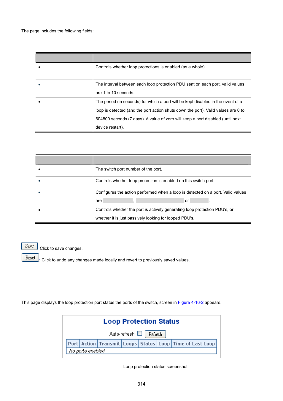 2 loop protection status | PLANET XGSW-28040 User Manual | Page 314 / 574