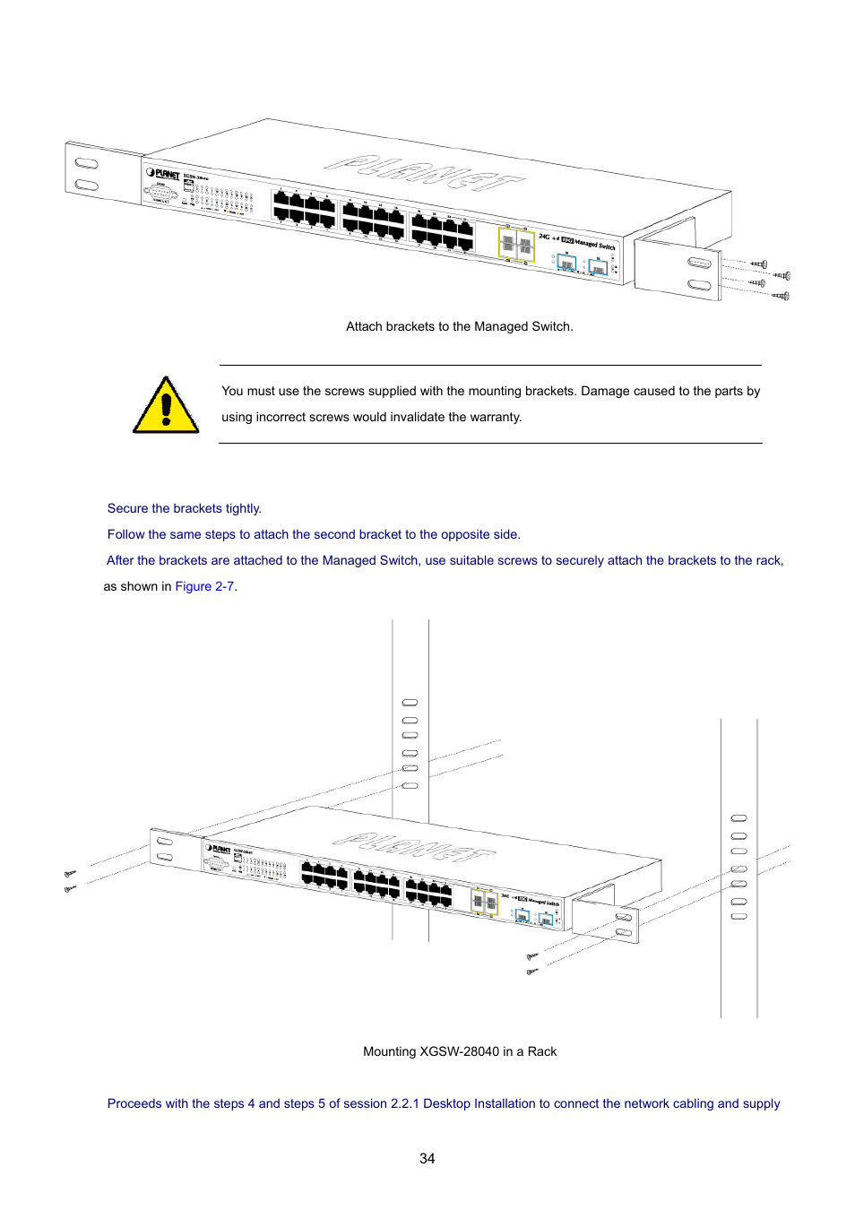 PLANET XGSW-28040 User Manual | Page 34 / 574