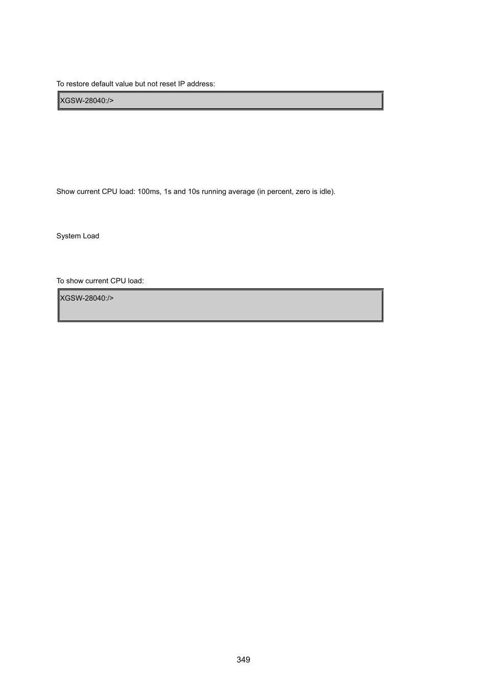 System load | PLANET XGSW-28040 User Manual | Page 349 / 574