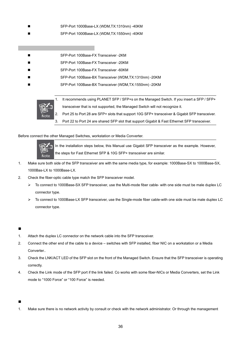 PLANET XGSW-28040 User Manual | Page 36 / 574