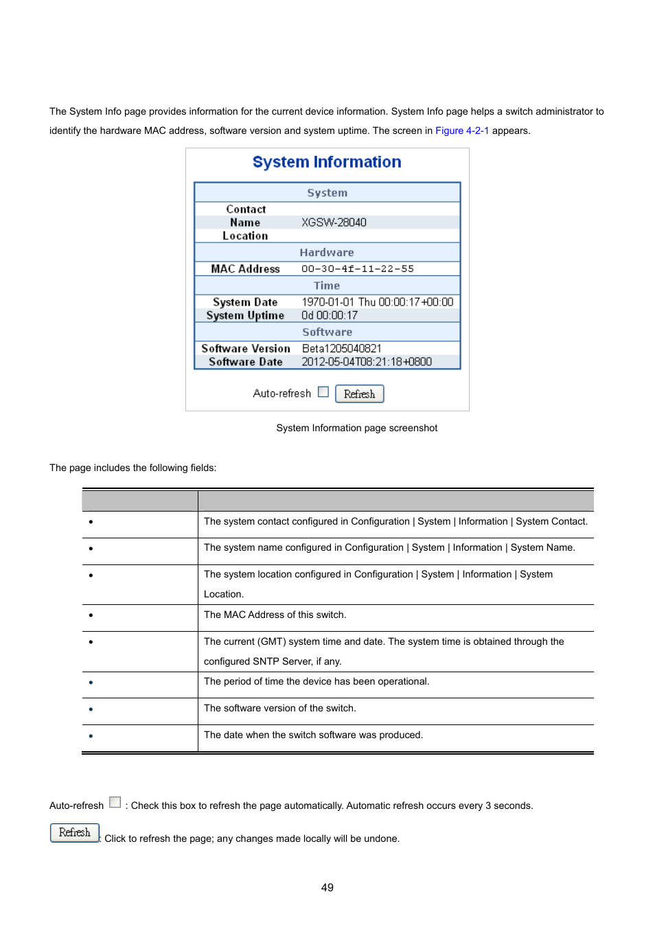 1 system information | PLANET XGSW-28040 User Manual | Page 49 / 574